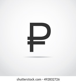 Ruble sign icon