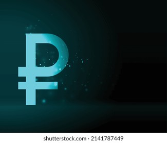 fondo digital de estilo de tecnología de rublos