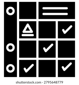 Rubric Icon Element For Design