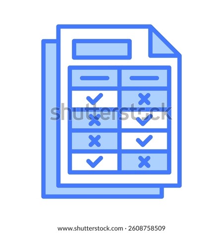 Rubric Icon Element for Design