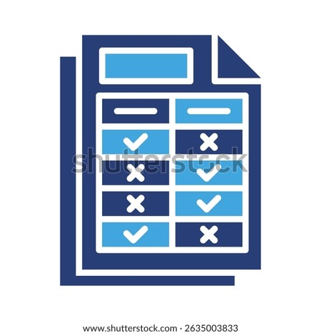Rubric Icon Element for Design
