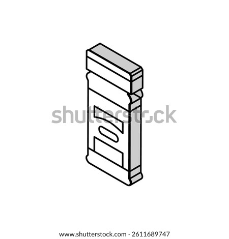 rubs smoker isometric icon vector. rubs smoker sign. isolated symbol illustration