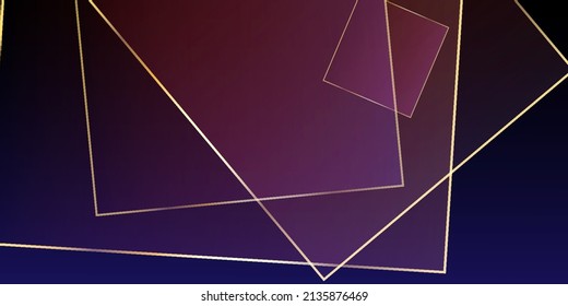 Ruby Business Paper con Gold Lines. Pancarta Geo Golden Premium. Tarjeta de lujo Crystal Gold. Frontera de plazas de Navidad de Año Nuevo. Cubierta de esparkling de la Boda Geo Púrpura. Marco triangular de plata real.