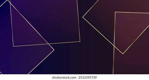 Papel de negocios de rubí con líneas de oro. Póster del Polígono de Plata Real. Diseño Geo VIP Dorado Rico. Navidades Anuncio de Plazas de Nuevo Año. Invitación de Boda Geo Sparkle púrpura. Tarjeta de oro de lujo de cristal.