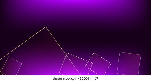 Ruby Business Paper mit goldenen Linien. Royal Silver Low Poly Poster. Goldenes Premium Geo Design. Gold Luxury Crystal Card. Neujahr Weihnachten Quadrate Grenze. 3D Abstrakte polygonale funkelnde Einladung.