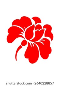 Ruby flower Essence is a charming red flower and a precious gem 015 eps format.eps