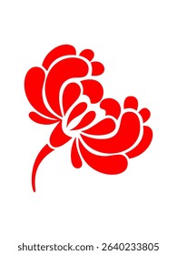 Ruby flower Essence is a charming red flower and a precious gem 013 eps format.eps