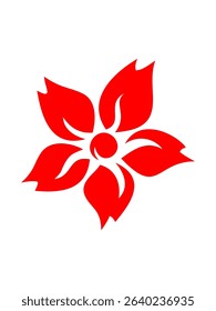 Ruby flower Essence is a charming red flower and a precious gem 008 eps format.eps