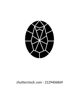 ruby gem icon in vector. Logotype