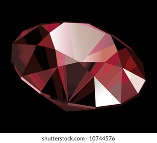 Ruby on black