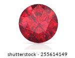 ruby on white background.Vector illustration.