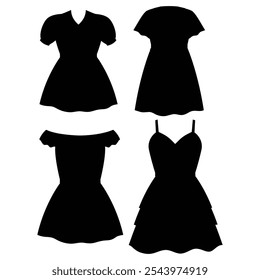 Ruched Bodycon Short Dress with Back Open Gathered Style Fashion Illustration