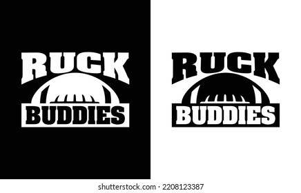 Ruck Buddies, American football T shirt design, Rugby T shirt design