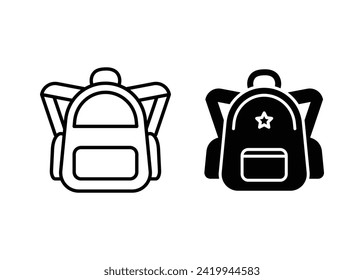 Plantilla de diseño de iconos de bolsas de goma aislada