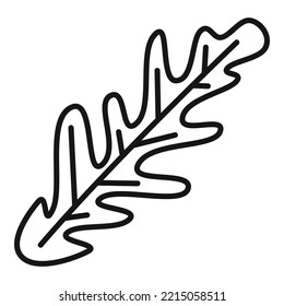 Rucola leaf icon outline vector. Arugula plant. Vegetable leaf