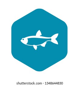 Rudd fish icon in simple style isolated vector illustration