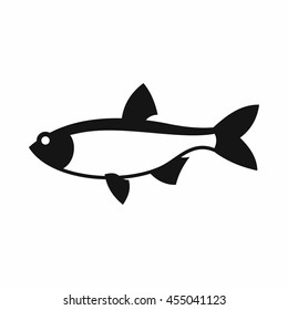 Rudd fish icon in simple style isolated vector illustration