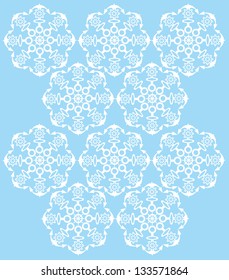 Rudder and anchor background vector art