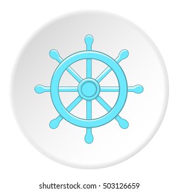Rudder icon. Flat illustration of rudder vector icon for web