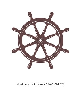 Icono de timón para proyectos de diseño gráfico