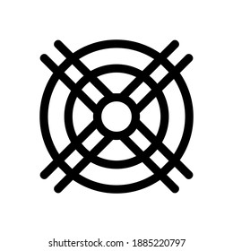 rudder icon or logo isolated sign symbol vector illustration - high quality black style vector icons
