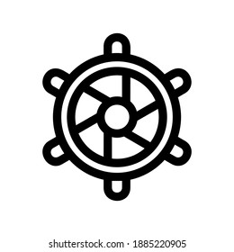 rudder icon or logo isolated sign symbol vector illustration - high quality black style vector icons

