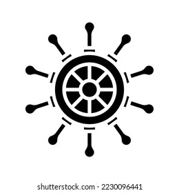 Rudder icon. sign for mobile concept and web design. vector illustration