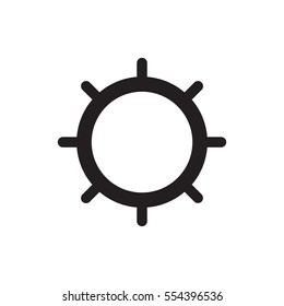rudder icon vector