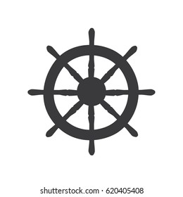 Rudder icon, vector illustration design.