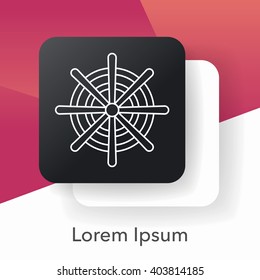 Rudder line icon