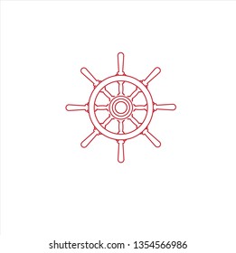 rudder line icon,vector best flat line icon.
