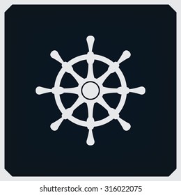 Rudder, Ship's Wheel Icon