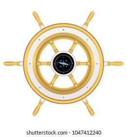 Rudder vector design illustration