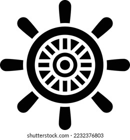 Rudder Vector Icon Design Illustration
