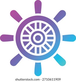 Rudder Vector Icon Design Illustration
