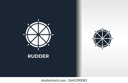 Rudder Vector, Icon Or Logo Sign Isolated Symbol Illustration