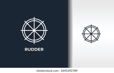 Rudder Vector, Icon Or Logo Sign Isolated Symbol Illustration