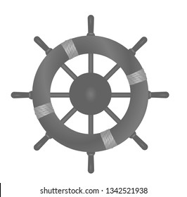 Rudder. vector illustration