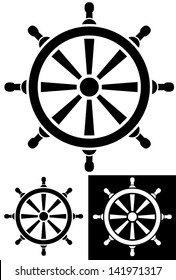 Ruddle - Boat Steering Wheel vector pictogram