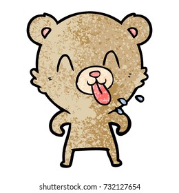 rude cartoon bear