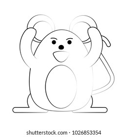rude face mouse rodent