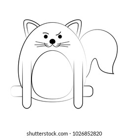 rude face pet cat