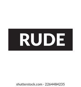 Rude t shirt design .One word liner t shirt design .