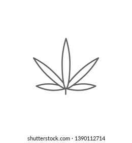 Ruderals, marijuana icon. Element of marijuana icon. Thin line icon for website design and development, app development. Premium icon