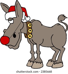 Rudolf the red nosed donkey
