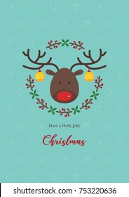 Rudolph Christmas Card