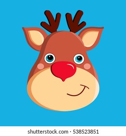 Rudolph deer. Merry Christmas deer .