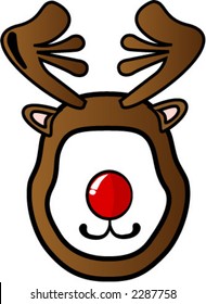 Rudolph The Reindeer Mask