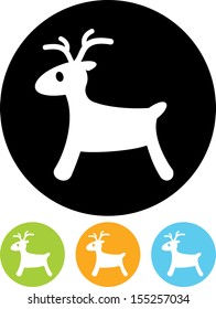 Rudolph reindeer vector icon