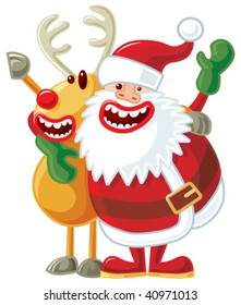 Rudolph   Santa singing